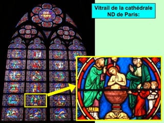 Vitrail de la cathédrale
ND de Paris:
 