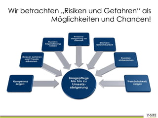 Wir betrachten „Risiken und Gefahren“ als
            Möglichkeiten und Chancen!
 