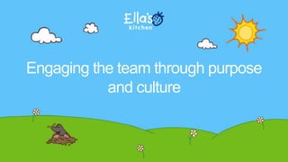 Engaging the team through purpose
and culture
 