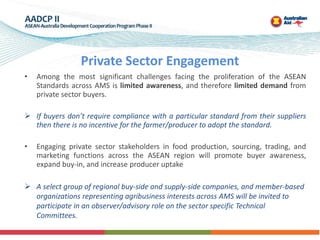 Regulatory Cooperation in ASEAN Good Agricultural Practices