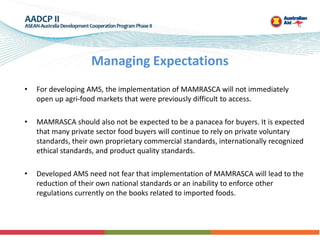 Regulatory Cooperation in ASEAN Good Agricultural Practices