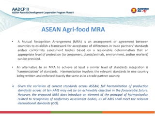 Regulatory Cooperation in ASEAN Good Agricultural Practices