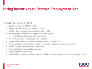 Catherine Fox.Bdo.Tax Provisions In The American Recovery.Tax 