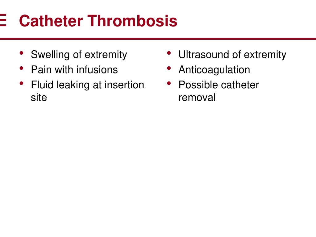 Catheter Related Thrombus Management (enhanced by VisualBee)