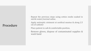 Catheter care | PPT