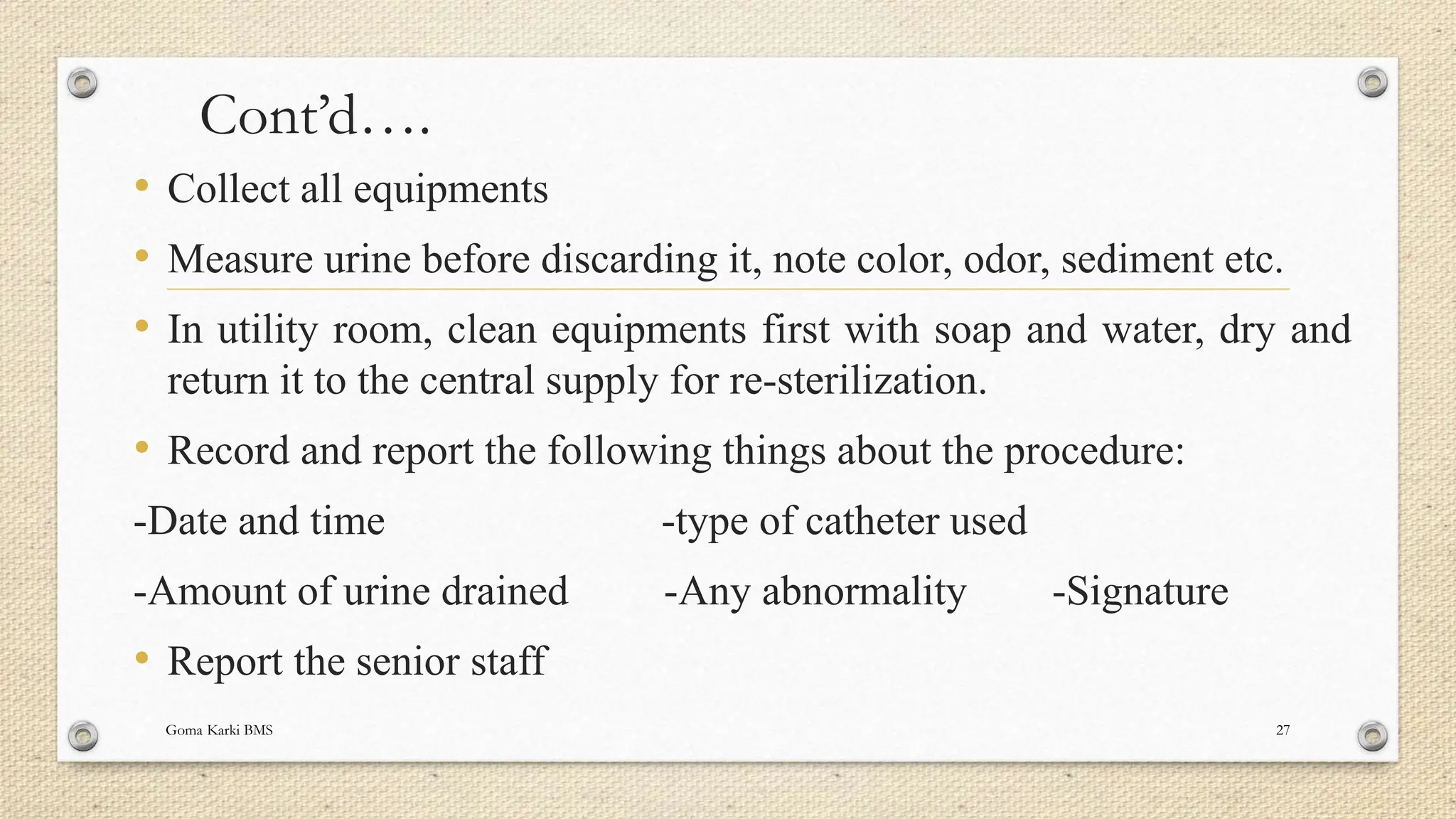 Urinary Catheterization(Definition, indication, types, procedure).pptx
