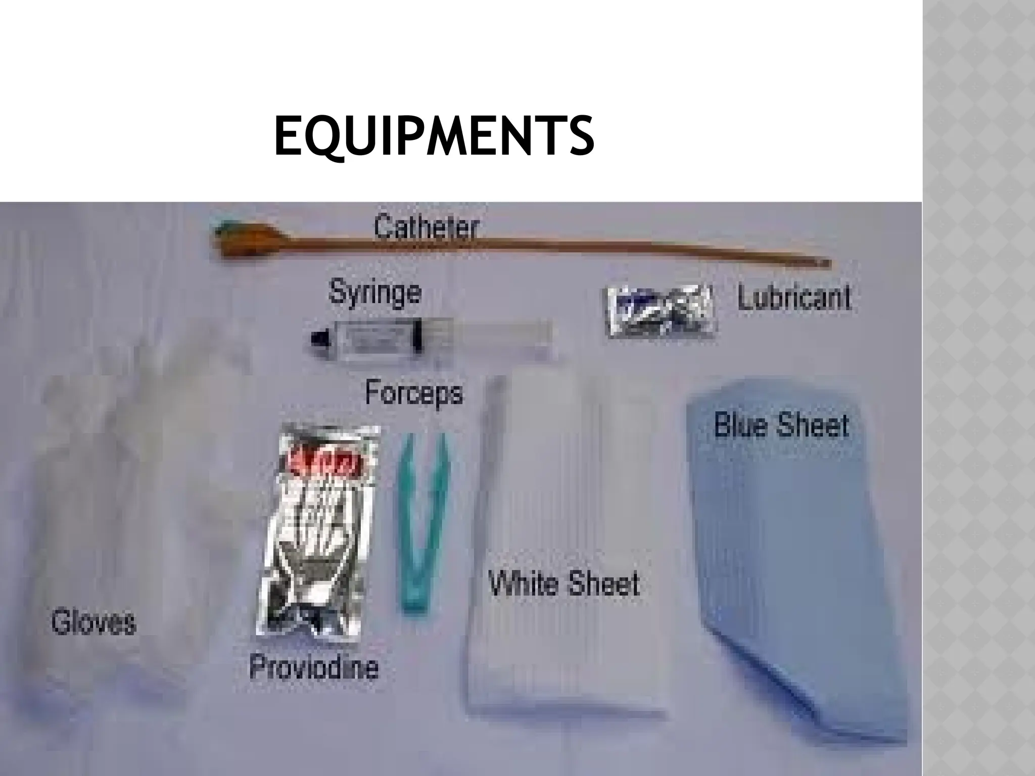 EQUIPMENTS
 