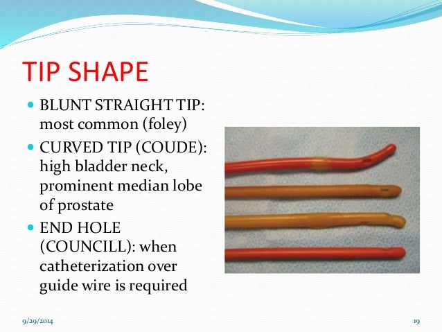 straight catheterization