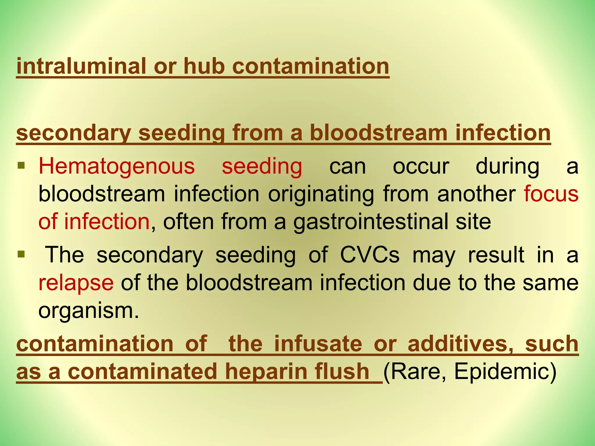 Catheter related infections DR Nadia Mohsen PPT