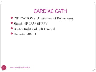 Pa Cath Number Ranges CATH MEET: LPA STENOSIS | PPT