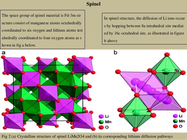 (LiCoO2, LiMn2O4, LiNixMnyCozO2 (Three (3) composite ... spinel group diagram 