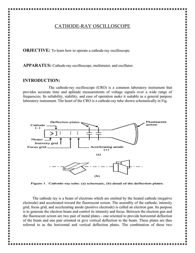 Cathode ray oscilloscope