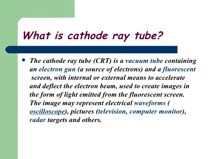 cathode ray tube what is a crt