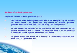 Cathodic-Protection using sacrificial anode system -Presentation | PDF