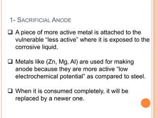 Cathodic Protection Technique to Control Galvanic Corrosion | PPTX