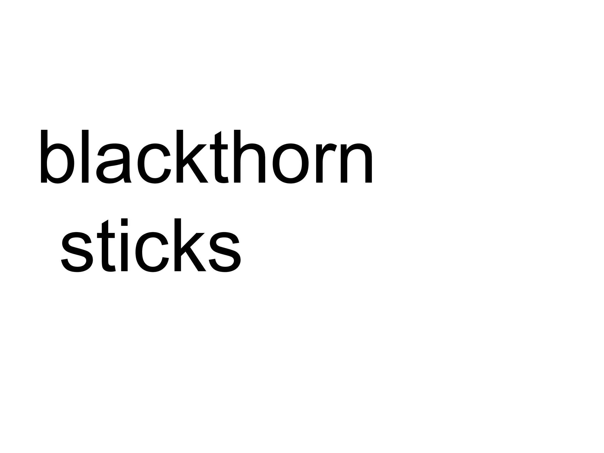 blackthorn sticks 
