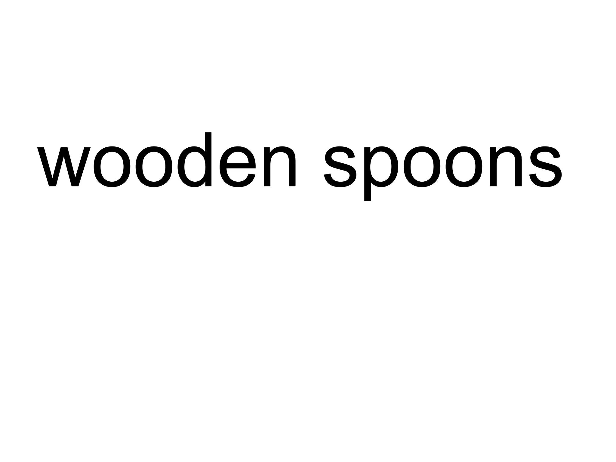 wooden spoons 