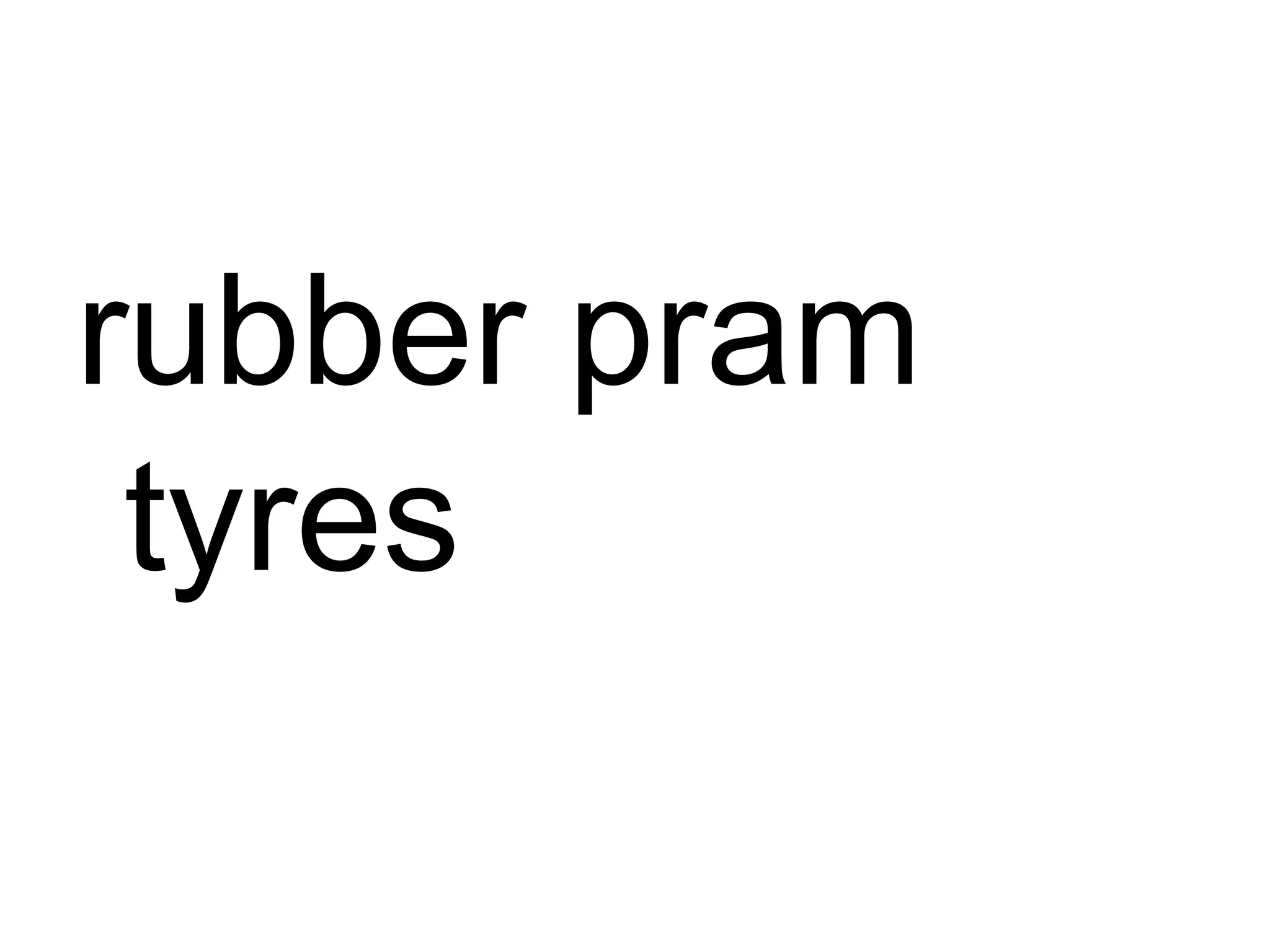 rubber pram tyres 