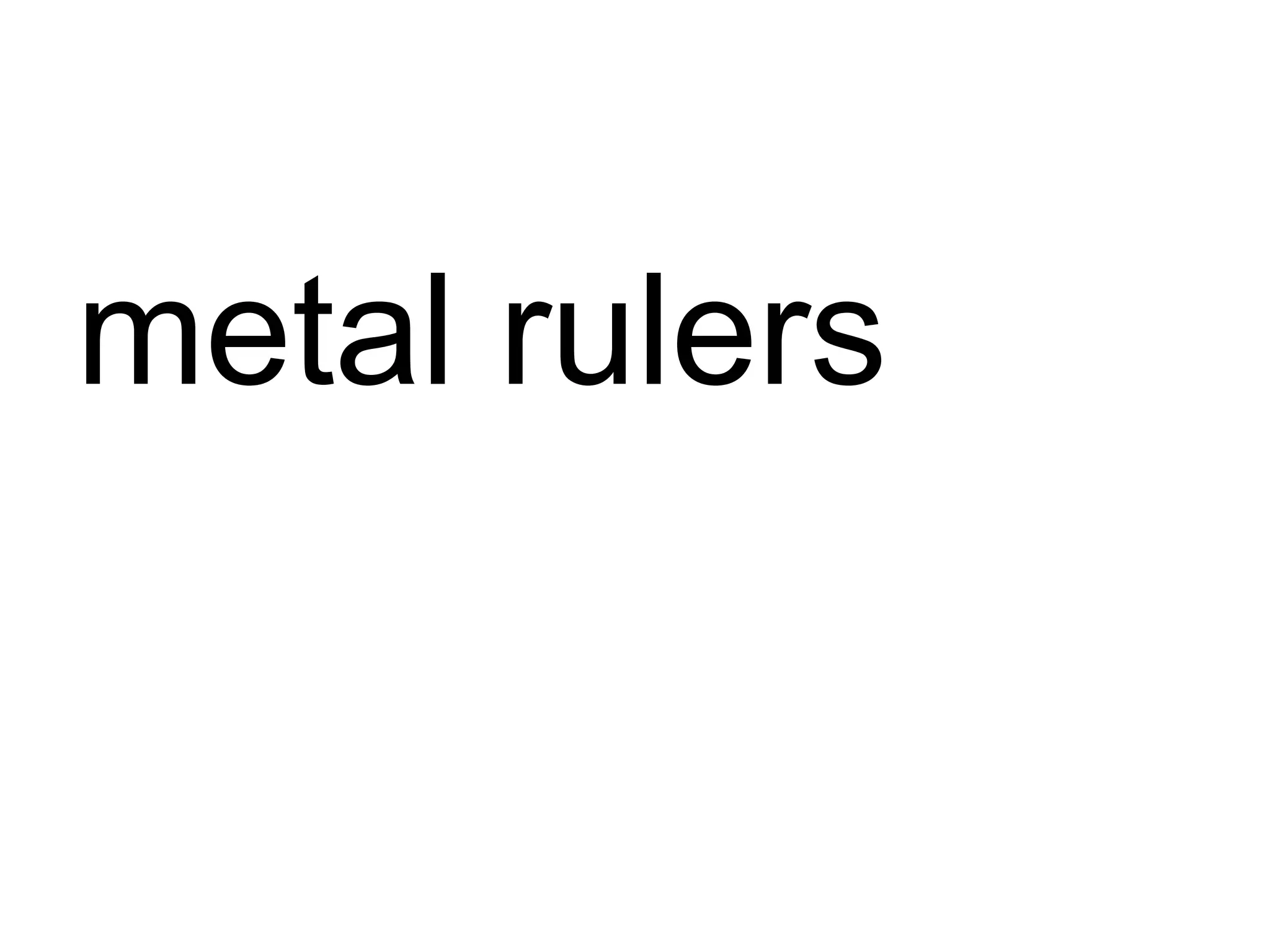 metal rulers 