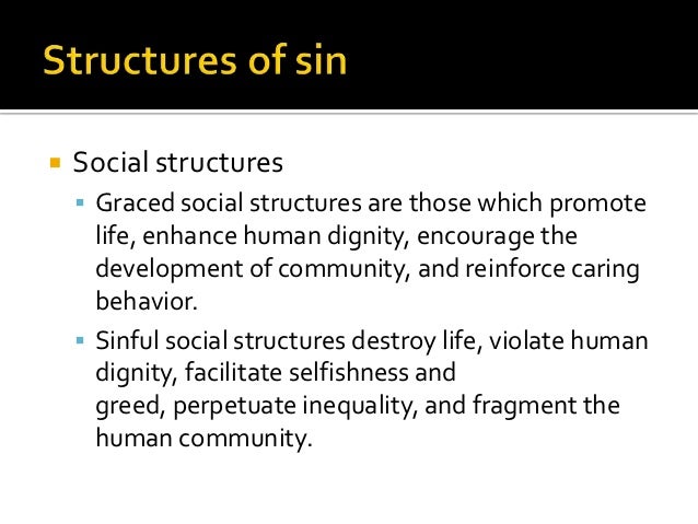 Sinful social structures definition