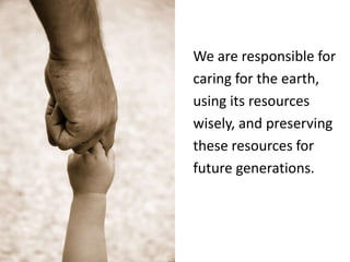 Catholic Social Teaching Good Stewardship Of Creation