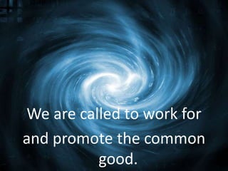 Examples of Solidarity…Striving for a more just society that respects the rights of all people