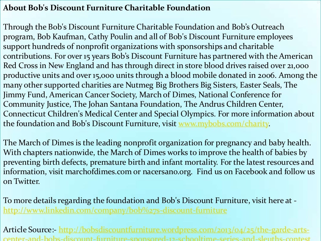 Cathy poulin and bob’s discount furniture honored with the 2011