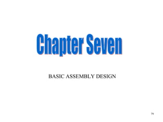 Chapter Seven BASIC ASSEMBLY DESIGN 79 