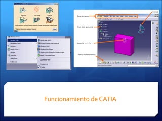 Funcionamiento de CATIA
 