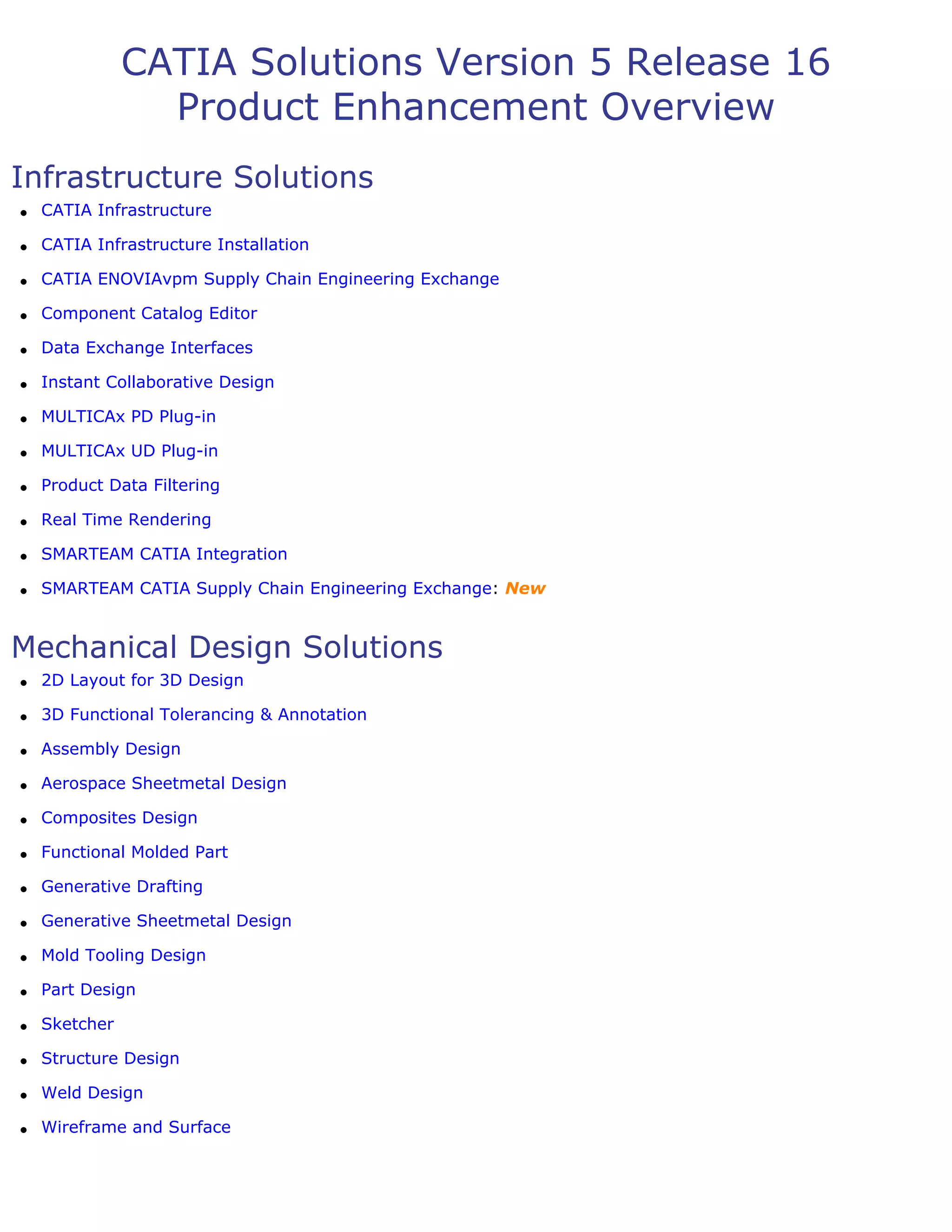 Catia product enhancement_overview_v5r16 PDF
