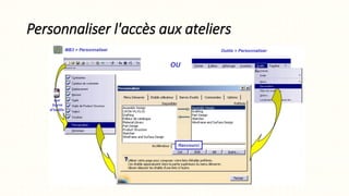 Personnaliser l'accès aux ateliers
 