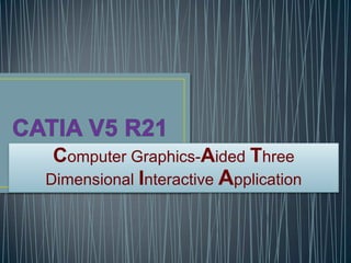 Computer Graphics-Aided Three
Dimensional Interactive Application
 