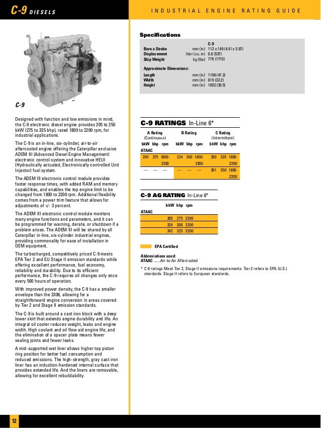Cat Industrial Engines Brochure