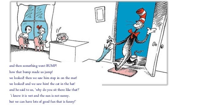 Dr Seuss 'The Cat in the Hat'=the introduction