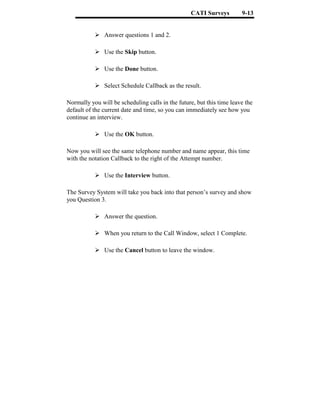Cati tutorial | PDF