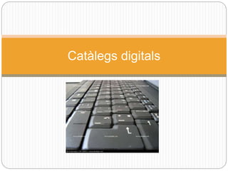 Catàlegs digitals
 