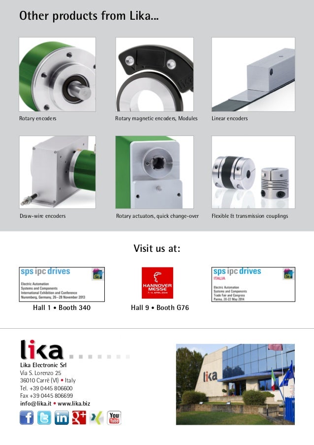 Lika EtherCAT encoders overview