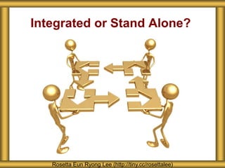 Integrated or Stand Alone? 
Rosetta Eun Ryong Lee (http://tiny.cc/rosettalee) 
 
