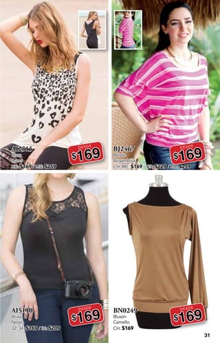 31
AI2515
Blusa
Arena
XG: $169 / ME: $219
DESDE
$169
AI5110
Blusa
Negro
32, 34: $169 / 36: $209
DESDE
$169
BJ2467
Blusón
Bugambilia
CH, ME: $169 / GR: $229 / XG: $259
DESDE
$169
BN0249
Blusón
Camello
CH: $169
DESDE
$169
 