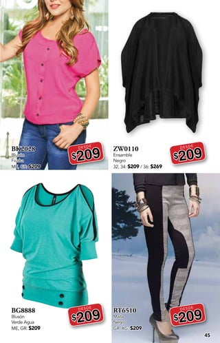 45
BK2028
Blusón
Fiusha
ME, GR: $209
DESDE
$209
BG8888
Blusón
Verde Agua
ME, GR: $209
DESDE
$209
ZW0110
Ensamble
Negro
32, 34: $209 / 36: $269
DESDE
$209
RT6510
Malla
Negro
GR, XG: $209
DESDE
$209
 