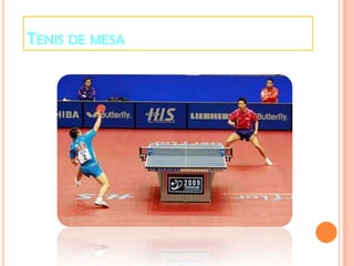 TENIS DE MESA
 