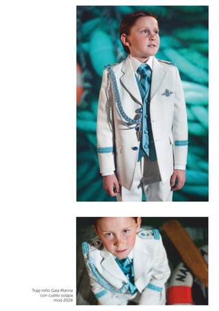 Traje niño Gala Marina 
con cuello solapa 
mod 2028 
 