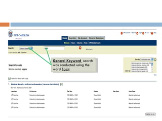 General Keyword  search was conducted using the word  Egipt .  