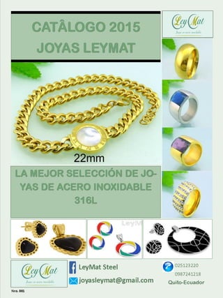 Catálogo Joyas LeyMat-2015