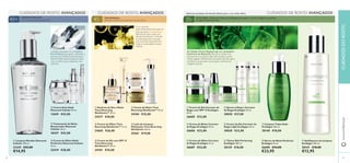 








 







3332
 Creme de Dia com SPF 15
Time Reversing
SkinGenist™ 50 ml.
24181 €35,00
 Creme de Noite Time
Reversing SkinGenist™ 50 ml.
24184 €35,00
 Essência de Dia e Noite
Time Reversing
SkinGenist™ 30 ml.
24217 €38,00
 Creme de Olhos Time
Reversing SkinGenist™ 15 ml.
24665 €26,00
 Leite de Limpeza
Multiações Time Reversing
SkinGenist 150 ml.
25261 €19,00
 Creme Anti-Idade
Diamond Cellular 50 ml.
13659 €42,00
 Tratamento de Noite
Restaurador Diamond
Cellular 30 ml.
18437 €42,00
 Creme de Olhos Multi-
Perfection Diamond Cellular
15 ml.
22419 €28,00
 Limpeza Tripla Ação
Ecollagen 200 ml.
30140 €18,00
 Sérum Lifting e Corretor
de Rugas Ecollagen 30 ml.
30030 €37,00
 Creme de Noite Corretor
de Rugas Ecollagen 50 ml.
26686 €32,00
 Creme de Dia Corretor de
Rugas Light Ecollagen 50 ml.
30028 €32,00
 Tónico Skin Perfecting
Ecollagen 200 ml.
30139 €18,00
 Creme de Dia Corretor de
Rugas com SPF 15 Ecollagen
50 ml.
26685 €32,00
 Creme de Olhos Corretor
de Rugas Ecollagen 15 ml.
26687 €23,00
35+
ECOLLAGEN – Extrato de Células-troncoVegetais para ajudar a recriar o colagénio e preencher
as rugas de dentro para fora
As Células-TroncoVegetais são um verdadeiro
fenómeno da Natureza.Elas são as células mais
preciosas de uma planta e dão vida a todas as outras
células vegetais. Inﬁnitamente renováveis, elas têm agora
benefícios comprovados na proteção e estímulo do
colagénio da pele.
45+
TIME REVERSING
Descubra o Potencial de Juventude nos seus Genes
É um nutriente
antienvelhecimento derivado da
Soja, que atua a nível genético.
Selecionado após quase uma
década de pesquisa e colocado
em partículas para uma ação
mais profunda, respondendo a
todas as necessidades da pele
madura.
40+
Cuidados avançados com Complexo
Eternal Beauty para ajudar a abrandar o
processo de envelhecimento da pele e
Diamond Elixir para enriquecer a pele
com um brilho jovem, deixando a tez
uniforme.
CUIDADOS DE ROSTO AVANÇADOSCUIDADOS DE ROSTO AVANÇADOS CUIDADOS DE ROSTO AVANÇADOS
Com micropó de Diamante genuíno
www.oriﬂame.ptCUIDADOSDOROSTO
 Limpeza Micellar Diamond
Cellular 200 ml.
21339 €22,00
€14,95
 Sérum de Noite Perfector
Ecollagen 30 ml.
26690 €34,00
€23,95
Selecione produtos de elevada eficácia para a sua rotina diária
DIAMOND CELLULAR
 Gel/Espuma de Limpeza
Ecollagen 200 ml.
30141 €18,00
€12,95
 