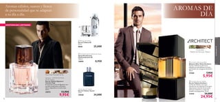 Aromas cálidos, suaves y llenos
de personalidad que se adaptan
a tu día a día.

AROMAS DE
DÍA



EXISTENCIAS LIMITADAS

 S8 Eau de Toilette
Eau de Toilette S8
50 ml.

8020

25,00€



Cicuta azul,
Madera de Secuoya, Tabaco

 S8 Antiperspirant Deodorant Spray
Spray Desodorante
Antitranspirante S8
150 ml.

8,95€

10890

24573
96

13,95€

9,95€

 Architect Aftershave Balm
Bálsamo After Shave Architect
Suaviza e hidrata tu piel tras el
afeitado con este bálsamo nutritivo
perfumado con la fragancia Architect.
50 ml.

21560

Pera, Nuez Moscada,Vainilla
Signature - LIMITED EDITION Eau de Toilette
Eau de Toilette Signature
Tamaño Viaje
El masculino aroma de Signature con
acordes amaderados y afrutados.
Ahora disponible en tamaño viaje.
30 ml.



Tycoon Eau de Toilette
Eau de Toilette Tycoon
75 ml.

25048

34,00€

aromashim él
for para



7,95€

5,95€

 Architect Eau de Toilette
Eau de Toilette Architect
Un Eau de Toilette con el que
descubrirás una experiencia sin igual.
Vigorizantes notas de Cicuta azul y
Secuoya componen su visión del
hombre contemporáneo. 75 ml.

21559

34,00€

24,95€

97

 