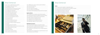 10   Área Comercial                                                                                                                               10   Área Comercial
          10.18. La venta: fundamentos para su gestión                       10.41. Métodos para conocer al cliente y atención telefónica
          10.19. Legislación básica del comercio                             10.42. Técnicas de marketing                                                   Cajero:
          10.20. Marketing en internet                                       10.43. Técnicas de venta                                                       10.60. Comportamientos ligados a la seguridad e higiene
          10.21. Operativa de caja. Terminal punto de venta                  10.44. Curso superior de Cajero/a                                              10.61. Comunicación y comportamiento del consumidor (2ª edición)
          10.22. Organización de la actividad de ventas                      10.45. Curso superior de escaparatismo                                         10.62. Operativa de caja-terminal punto de venta
          10. 23. Organización empresarial                                   10.46. Experto en Merchandising y Animación del Punto de Venta                 10.63. Implantación de espacios comerciales
          10.24. Publicidad en el punto de venta                                                                                                            10.64. Implantación de productos y servicios
          10.25. Sistema integrado de gestión                                Agente comercial:                                                              10.65. Promoción y publicidad en el punto de venta
          10.26.Técnicas de aprovisionamiento                                10.47. Colaboración con la política comercial de la empresa
          10.27. Técnicas de fidelización del cliente                        10.48. Gestión administrativa de la agenda comercial (2ª edición)
          10.28. Técnicas de investigación comercial                         10.49. Información y orientación para la inserción laboral
          10.29. Técnicas de venta                                           10.50. Marco jurídico de la agenda comercial
          10.30. Vendedor técnico                                            10.51. Organización de la actividad de ventas
          10.31. Técnico en Dirección Comercial                              10.52. Realización de la actividad de venta técnica
          10.32. Técnico en Gestión Comercial                                10.53. Seguridad e higiene en el sector comercio
          10.33. Experto en Dirección, Gestión Comercial y
          E-Commerce                                                         Dependiente de comercio:
          10.34. Agente de atención al público                               10.54. Comportamientos ligados a la seguridad e higiene
          10.35. Caja/TPV, Gestión de stock y animación del punto de venta   10.55. Comunicación y comportamiento del consumidor (2ª edición)
          10.36. Calidad de atención al cliente                              10.56. Introducción a la gestión de stocks (2ª edición)
          10.37. Escaparatismo                                               10.57. Introducción a la informática y al uso y manejo de aplicacio-
          10.38. Gestión comercial                                           nes comerciales
          10.39. Iniciación al comercio exterior                             10.58. Introducción a la organización en el punto de venta (2ª edición)
          10.40. La venta y la atención al cliente                           10.59. Técnicas de venta (2ª edición)

56                                                                                                                                                                                                                             57
 