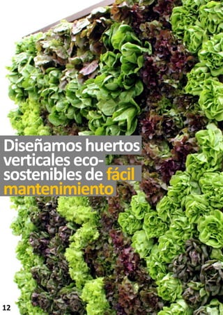 Diseñamoshuertos
verticaleseco-
sosteniblesde fácil
mantenimiento
12
 