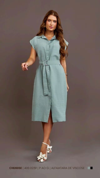 CHEMISE | 400.0239 | P AO G | ALFAIATARIA DE VISCOSE
 