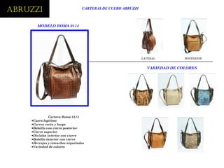 Catalogo carteras abruzzi 2014 PPT